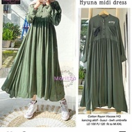 KATUN Hyuna Midi Dress-Women's Dress-Women's Clothes-rayon Cotton Dress
