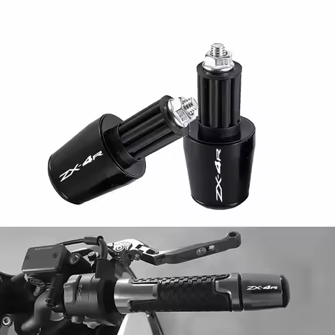Motorcycle Handlebar Grips Ends Handle Bar Cap End Plug For Kawasaki ZX-25R ZX25R ZX 25R ZX-4R NINJA