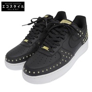Nike Air Force 1 Low 星形鉚釘低筒運動鞋，男款，黑色，尺寸 28.5cm，AR0639-001，11.5（美國碼）[二手]