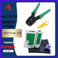 ◬ ☍ EAST GATE LAN TESTER WITH CRIMPING TOOL
