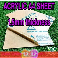 A4 Acrylic 1.5mm Extrution Sheet / Acrylic Sheet / A4 Size