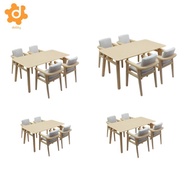 [utruiut0k] Dollhouse Desk Chairs Pretend Play Toys Dioramas Gift Simulation Miniature