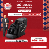 Miễn phí lắp đặt | Ghế massage KINGSPORT Standard G5 BLACK cao cấp con lăn 3D với 8 bài tập thiết kế