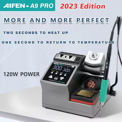 AIFEN A9PRO Soldering Station Compatible SUGON Soldering Iron Tip 210/245/115 Handle Control Tempera