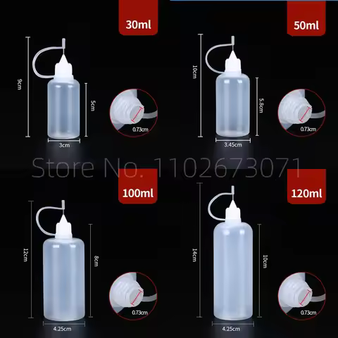 Wholesale Needle Tip Glue Applicator Bottle for Paper Quilling DIY balsam bottle Art Bottle balsam S