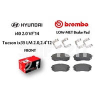 Brembo Front Brake Pads - Hyundai i40 2.0 VF'14, Hyundai Tucson ix35 LM 2.0,2.4'2012