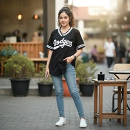 Dodgers black baseball Jersey Sport shirt
