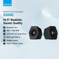 Edifier Hecate G2000 Gaming Speakers - Bluetooth V5.1 | RGB Lighting | Subwoofer Output | Multi Conn