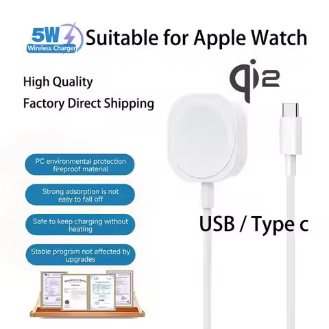 Portable Magnetic Watch Wireless Charger for Apple Watch iWatch Series S10/S9/9/8/7/6 Ultra 5/4/3/2 
