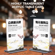 Arcylic T-Shape Display Stand, A4, Card Holder, A6, A5, Stand