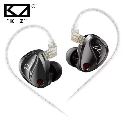 KZ Duonic In-Ear Wired Earphones with Super Stroke Three Magnetic Planar Driver Earphone HM Acoustic