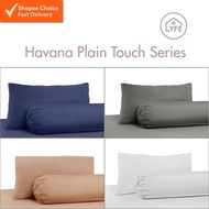kun®  Havana Plain Series Premium Bed Linen; Pillowcase, Bolster Case, Fitted Bedsheet, Quilt Cover 