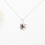【Angel & Me】蒲公英 10月 誕生花 (大) s925純銀項鍊 生日禮物