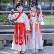 Hanfu Boys Elegant Atmospheric Ancient Tang Costume Chinese Performance Costume Girls Fairy Ancient 