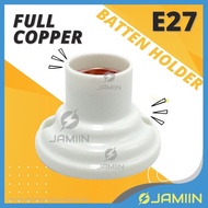 E27 Lamp Holder E27 Batten Holder Wall Mount Lamp Wedge Holder Lampu Mentol Gantung LED Lampu Siling