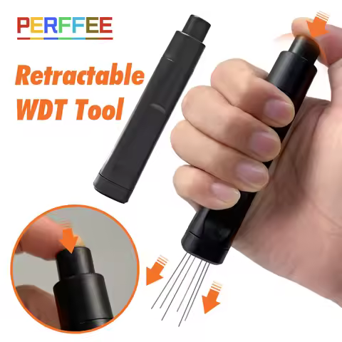 Flick WDT Tool Espresso Coffee Retractable Espresso WDT Tool Telescoping Distribution Tool Portable 