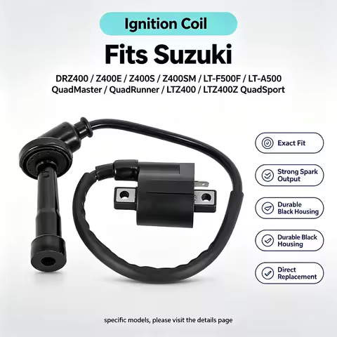Start Ignition Coil For Suzuki DRZ400 DR-Z400 Z400E Z400S Z400SM QuadSport 400 LTZ400 LTZ400Z LT-F50