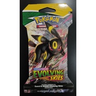 Evolving Skies Sleeved Booster Pack - SWSH07: Evolving Skies (SWSH07) Umbreon Art