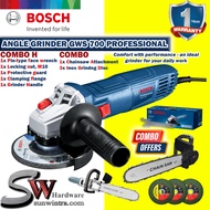 COMBO BOSCH GWS700 GWS 700 ANGLE GRINDER 710W + CHAINSAW STAND ATTACHMENT WITH F.O.C ACCESSORIES (Re