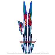 STIKER STRIPING LIS LES BODY MOTOR YAMAHA FIZR 1998 STANDAR FULL SET