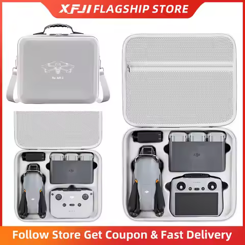XFJI Portable Carrying Case for DJI Air 3/Air 3S Storage Box DJI Air3S Hard Case Drone Accessories H