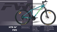 SEPEDA GUNUNG MTB 27.5 INCH ATLANTIS AT 735 / AT 730 21 SPEED REM / FORWARD SKD 21 SPEED