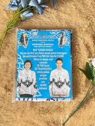 PGRI GUNUNG JATI POTONGAN BSY DAN SEMI SUTRA- BATIK PGRI RESMI - BATIK DINAS PUTIH - KAIN BATIK ORIG