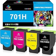 LeciRoba CS310 CS410 CS510 701H Toner Cartridge Replacement for Lexmark 70C1HK0 70C1HC0 70C1HM0 70C1
