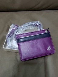 全新agnes b 紫色card holder 八達通證件套