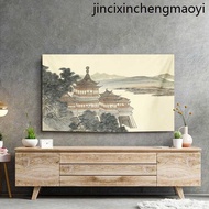 · Chinese Style Ink Painting TV Cover Dust Cover Cover Cover TV Cover 55inch 75 TV Cloth TV Cover Cover Towel