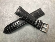 NOS 舊倉底 ARMANI 24MM 真皮錶帶 連 20MM錶扣