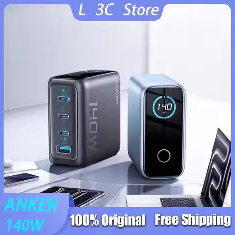Anker Zolo 140W GaN Charger AI Display Screen Four-Port Fast Charge Mobile Phone Chargers Portable P