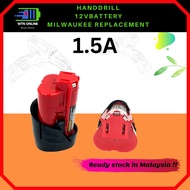 MILWAUKEE M12 Replacement Battery 12V 1.5A / 6.0A