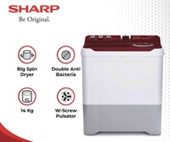 MESIN CUCI SHARP 2 TABUNG 14KG