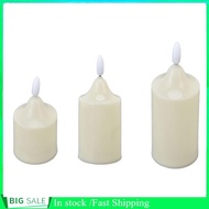 Bjiax Flameless Candles Decorative LED Pillar Holiday Wedding Party Decor