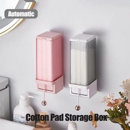 Cosmetic Cotton Pad Holder with Cover Cotton Dispenser Automatic Cotton Storage Box Dustproof