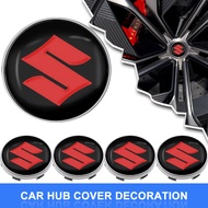 4PCS 56mm/60mm Car Rim Cover Decal Tire Wheel Center Hub Cap Sticker Emblem Decal For Suzuki Swift S