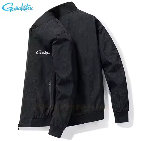Gamakatsu 2026 Fishing Autumn Jacket Men's Spring and Autumn Outdoor Casual Zipper Jacket Sportswear