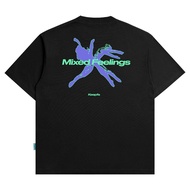 เสื้อยืดสีดำ KEEPFS 16s | ลาย Mixed | ผ้า Cotton นุ่มใส่สบาย | Unisex S-5XL