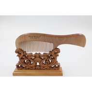 ◴ ◳ ℠ ⊿ ▆ Hua Mulan 2-4 Dark Peachwood Comb