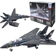 XUJA Fighter Plane Toy F-14 Tomcat Black Bunny 1:72 | DIY Miniature Military Plane | Children's Gift