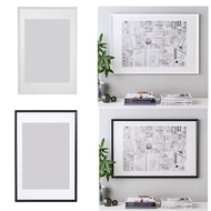 Swedish Design KNOPPANG Picture Frame / Photo Frame , 24R , 61 x 91 cm Black / White