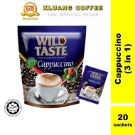 Kluang Wild Taste Cappuccino Coffee 3 in 1 Instant Coffee (20 sachets x 1 pack) Kopi Cappucino