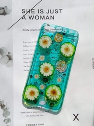 Annys workshop手繪押花手機保護殼,iPhone 8, 色彩與花