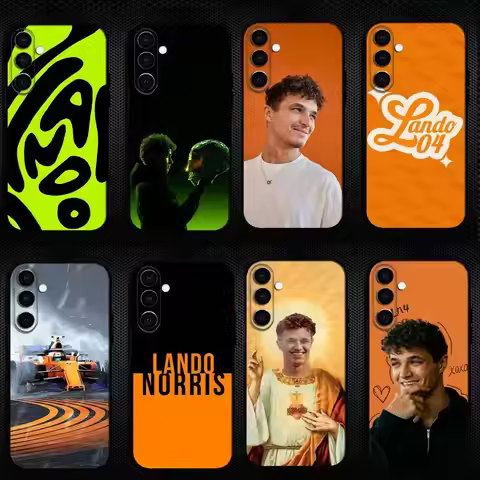 L-Landos F1 N-Norris 04 Phone Case For Samsung Galaxy A73,A72,A71,A70,A53,A52,A51,Others Soft Black 