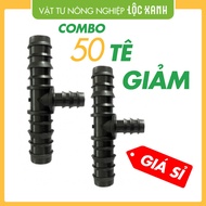 Combo of 50 pieces of ldpe irrigation pipe reducer - branching 25 to 20mm pipes - drip irrigation sy