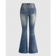 Y2K style Flare Jeans: (Please do not cancel)