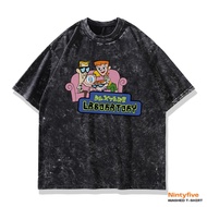 Cartoon 90s Dexter laboratory Washed Shirt | Oversized Anime T-Shirt