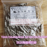 5*20 T2A 3.15A4A T5A 6.3A8A10A 15A16A 250V Fuse Ceramic with pins