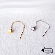 316L Medical Steel Temperament Long Chain Love Pendant Fine Needle Earrings Ear Bone Single Price Ar